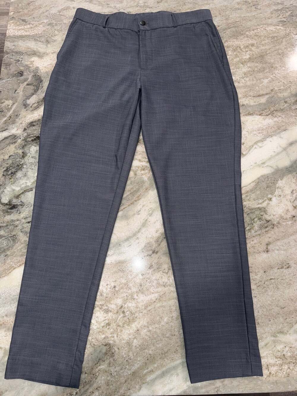 State & Liberty Athletic Fit Stretch Men’s Suit Pants Heathered Navy Size 36x32